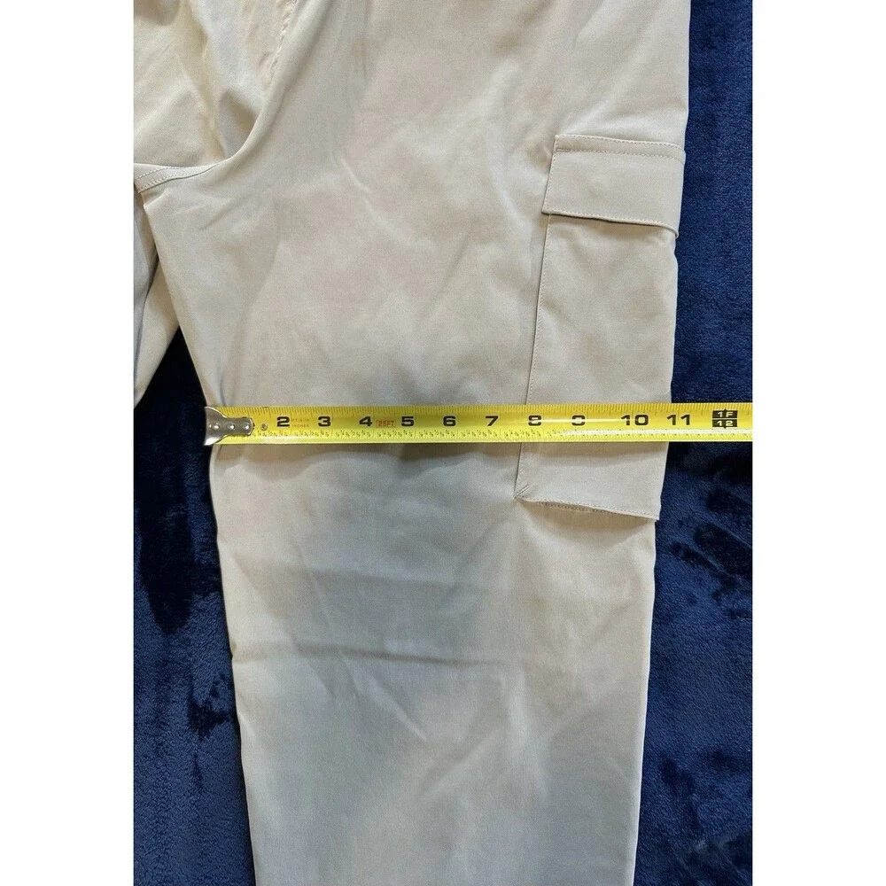 Kenneth Cole Tech Jogger Cargo Tapered Fit Stretch Activewear Khaki Men's L NWT